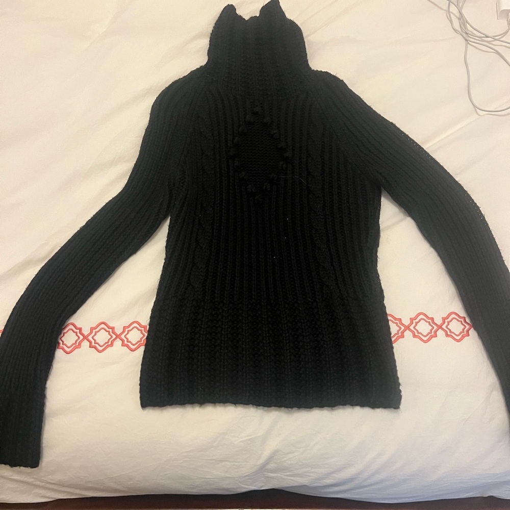 Tara Jarmon Black Turtleneck Sweater